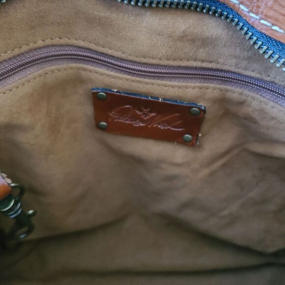 Patricia Nash Poppy Tote in Burnished Tooled Gold - Picture 14 of 14